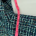 BuddyLove Blue Green and Gold metallic tweed Blazer dress Size Medium Photo 7