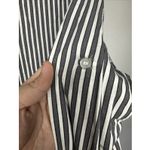 Vera Wang Simply  Women's Dress Shirt Small Vertical Stripe Button Front Blouse Photo 5