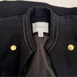 Carolina belle  Black Cotton Military Open Blazer, Size L Photo 2