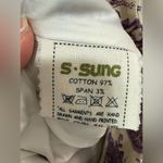 Samantha Sung Mini Skirt Size 2 purple and cream print designer Photo 3