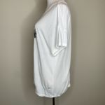 ZARA  Rise N Shine Beaded Graphic T Shirt Sz Small Photo 3