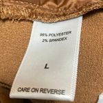 7th Avenue Women's Brown Pleated High Waisted Wide Leg Trousers Dress Pants Sz L Size L Photo 4