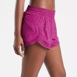 Athleta Printed Mesh Racer Run Short 4" Inseam in Fiji Magnolia Size XL Photo 2
