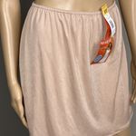 Vassarette Vintage  Half Slip Side Slit Size Medium 16" Latte Beige Y2K New 11003 Photo 2
