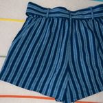 Loft  Beach Size XS Belted Linen Blend Shorts Photo 6