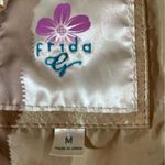 FRIDA G (M) GOLD FAUX LEATHER JACKET WITH PLEATED FRONT WITH 2 FRONT POCKETS Size M Photo 6