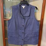 Christopher & Banks  Steel Blue Vest Photo 0