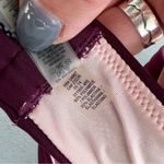 Victoria's Secret Victoria’s Secret 34D Merlot Fishnet Ruffle The Flirt Bandeau Bikini Top Photo 4