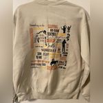 Gildan Unisex Women's Zach Bryan Highway Boys Beige Tan Crewneck Sweatshirt Size Medium Photo 2
