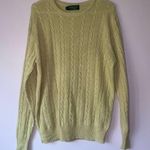 Vintage Greenwich L Cashmere Cream Sweater Cable Knit Fisherman Quiet Luxury Size L Photo 0