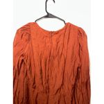 Lulus NEW  Burnt Orange Romper Flowy Boho Size Large Long Sleeve Balloon Photo 4