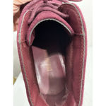 Dream Paris Womans Dream Pairs Tomson Bootie 9 Maroon Lace Up Wedge Heel Photo 7