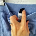 SheIn  Purple Blue Mini Ribbed Knit Pull On Skirt L Photo 4