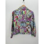 Christopher & Banks Christopher & Bank Womens Patchwork Button Front Jacket Size XL Lightweight Boho Photo 1