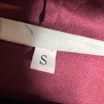 Bryn Walker  Faux Suede Pocket‎ Poncho Tunic Top Size S Porto Burgundy Photo 5