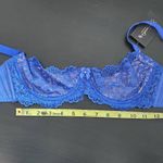Frederick's of Hollywood  Nude and Blue Lace Bra Size 32D NWT Lingerie Shower Photo 11