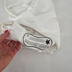 NWT Monica Hansen Beachwear Lace Up Halter Swimsuit One Piece White Small Cutout Photo 8