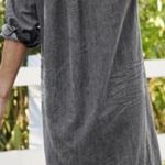 Frank & Eileen Rory Denim Maxi Shirtdress Mineral Wash Gray Small EUC Photo 1