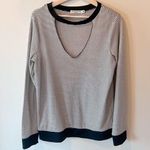 Chance or Fate  Striped Keyhole Long Sleeve Photo 0