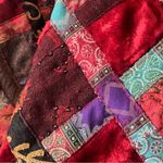 Coldwater Creek Vintage 90s Y2K Velvet Quilt Patchwork Jacket Photo 4