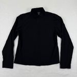 Eileen Fisher Black Full Zip Mock Neck Jacket Cardigan Top Size S Made in USA Photo 0