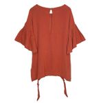 Free People Free‎ People Gauze Mesh Tunic Dress Oversized Cinnamon Orange Top L Boho Photo 6