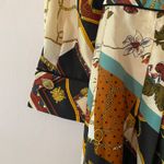 ZARA Patchwork Chain Equestrian Lightweight Mini Dress Long Sleeve Women size XS Photo 3