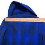 Merona  Blue Plaid Women's shawl collar belted Coat Photo 12