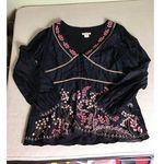 Sundance Women Boho Long Sleeve Peasant V Photo 1