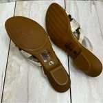 Easy Street  Women's Beige Cream Strappy Faux Snakeskin Sandals Neutral Classic Photo 7