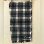 Pendleton VTG  Gray, Red, Black & White Plaid Wool Scarf Photo 0
