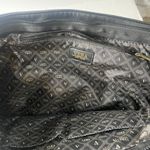 Vera‎ Quilted Black Faux Leather Tote Purse With Chain Strap Gold Hardware Photo 5