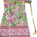 Pappagallo Medium Dress Tropical Stretch Vacation Resort Cruise Beach Travel Pink Photo 14