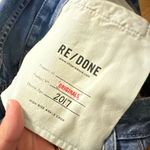 RE/DONE  high rise ankle crop button fly raw hem 27 jeans Photo 7