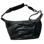 Coach Black Signature Hobo Bag Leather F17421 Black C Stitching Photo 1