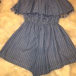 Blue Striped Romper Size L Photo 1