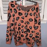 salmon cheetah sweater Multi Size 3X Photo 0