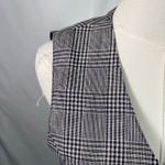 Vintage Y2K Talbots Petites Plaid Linen Vest Women's 6 Button Front USA‎ Made Gray Photo 4