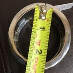 White House | Black Market WHBM Two Sided Faux Snake Skin w. Silver Overlay Magnetic Clasp Bangle Cuff NWT Photo 8