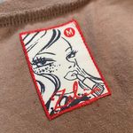 Vintage Y2K Rhinestone Pop Art Custo Barcelona Style Mini Dress Size Medium Tan Photo 8