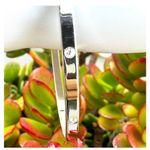 Swavorski Swarovski silver tone thin bangle bracelet Photo 7