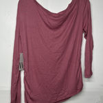 Worthington  Womens Asymmetrical Neck Long Sleeve Blouse Light Pink Size Large Photo 0