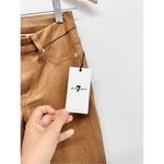 7 For All Mankind Skinny Pants Size 24 Womens Tan Faux Leather NEW Photo 6