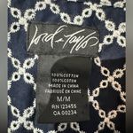 Woolrich Lord + Taylor Navy and White Patterned Blouse Button Up M Photo 6