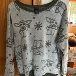 Star Wars NWOT-  Gray and Olive Baby Yoda Sweatshirt Photo 0