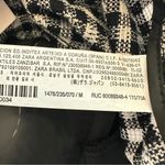 ZARA NWT Gingham straight leg Black and White Checkered Pants M Photo 9