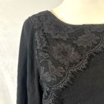 Lane Bryant black lace detail knit sweater top size 18/20 Photo 1