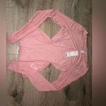 Urban Outfitters NEW Mauve sheer long sleeve top Photo 0