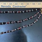 Triple Strand Garnet Crystal Pearl Lampwork Glass Beads Multi Photo 13