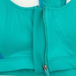Marika Sport Marika Zip Front Sports Bra Padded Teal Green Blue Mesh High Impact Top Size M Photo 3